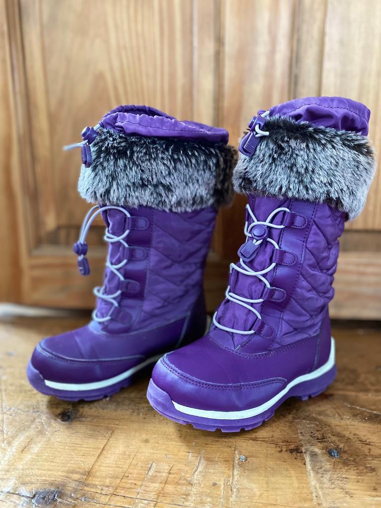 Girls Snowflake Snow Boots uk11 